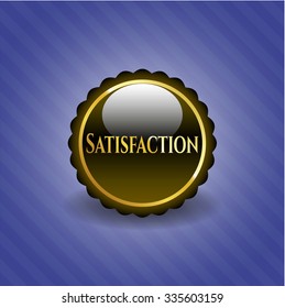 Satisfaction gold shiny emblem