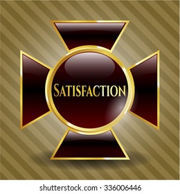 Satisfaction golden emblem