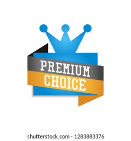 satisfaction guarantee, discount, premium choice sticker on white background. vector illustration