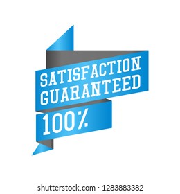 satisfaction guarantee, discount, premium choice sticker on white background. vector illustration