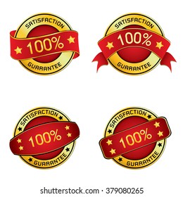 Satisfaction & Guarantee Logo for vector design. Satisfaction & Guarantee Logo isolated on white background.