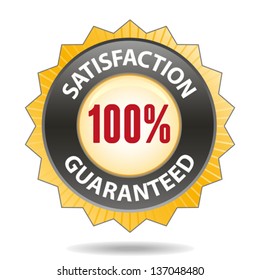 Satisfaction guaranteed badge