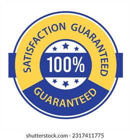 Satisfaction Guaranteed badge, trust badge design, guarantee badge, trusts badge logo