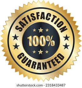 Satisfaction Guaranteed badge, trust badge design, guarantee badge, trusts badge logo