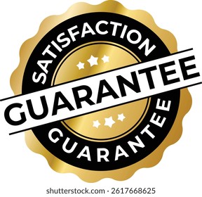 Satisfaction Guaranteed Badge – Trust Seal Guarantee Logo Vector Design