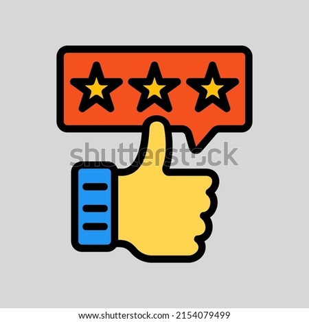 Satisfaction guaranteed icon in filled line style, use for website mobile app presentation