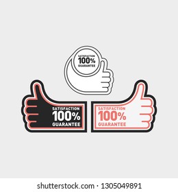satisfaction guaranteed label