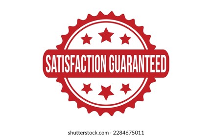 Satisfaction Guaranteed Rubber Stamp Seal Vector