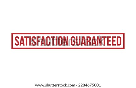 Satisfaction Guaranteed Rubber Stamp Seal Vector