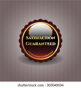 Satisfacción Emblema brillante garantizado