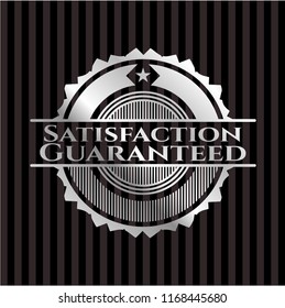 Satisfaction Guaranteed silver shiny badge