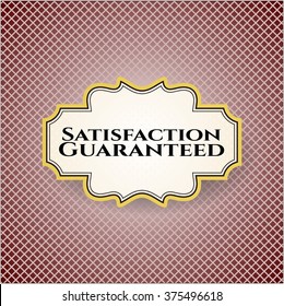 Satisfaction Guaranteed vintage style card or poster