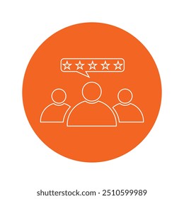 Сustomer satisfaction icon design eps 10