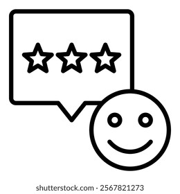 Satisfaction Icon Element For Design