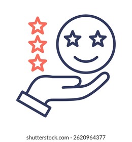 Satisfaction Icon Element for Design