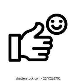 satisfaction icon or logo isolated sign symbol vector illustration - high quality black style vector icons
