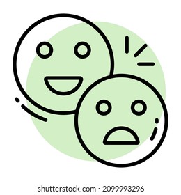 Satisfaction icon, Survey and Feedback, modern vector illustration 
