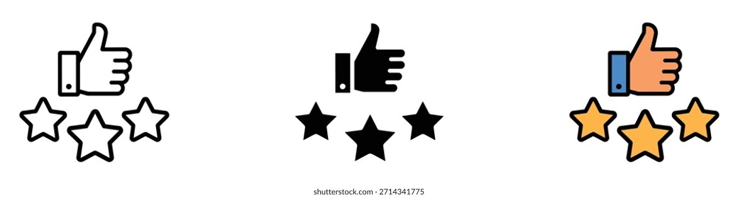 Ícone de satisfação vetor. satisfação do cliente, análises de qualidade e símbolo de aprovação. ilustração vetorial.
