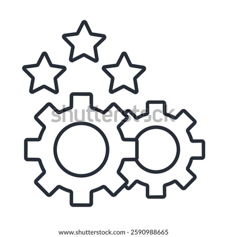 satisfaction icons isolated on White Background. Flat style design