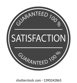 Satisfaction label icon,guarantee Satisfaction symbol design,sign stamp vector icon