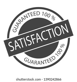 Satisfaction label icon,guarantee Satisfaction symbol design,sign stamp vector icon