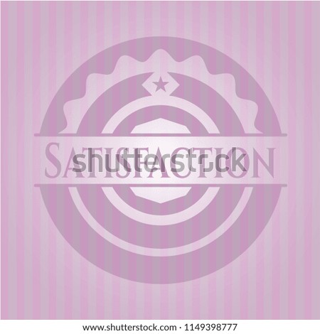 Satisfaction pink emblem