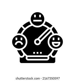 satisfaction quality glyph icon vector. satisfaction quality sign. isolated contour symbol black illustration