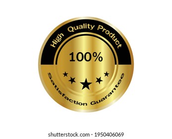Zufriedenheit garantieren qualitativ hochwertiges Produkt 100 Prozent Gold-Badge-Banner. 