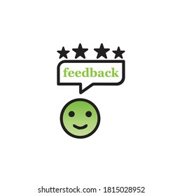 Satisfaction Rating. Customer  Feedback icon design for Digital Marketing business concept