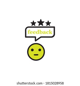Satisfaction Rating. Customer  Feedback icon design for Digital Marketing business concept