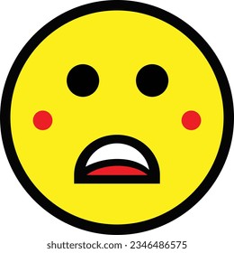 Calificación de satisfacción. Escala de comentarios con el vector de caras emoticonas
