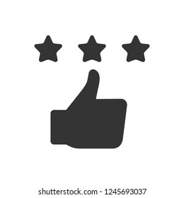 Satisfaction rating icon