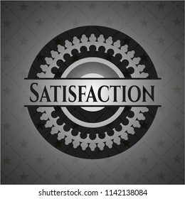 Satisfaction realistic black emblem