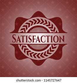 Satisfaction red emblem