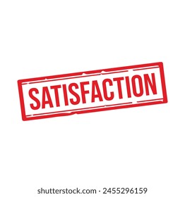 satisfaction Rubber stamp design. VECTOR ILLUSTRATION. 
