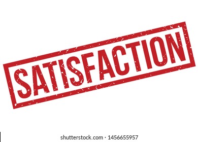 Satisfaction Rubber Stamp. Satisfaction Rubber Grunge Stamp Seal Vector Illustration - Vector