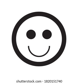 diseño de icono de sonrisa de satisfacción negro