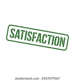 Satisfaction Stamp, Satisfaction Grunge Square Sign