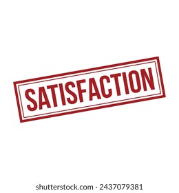 Satisfacción Sello, Satisfacción Grunge signo cuadrado