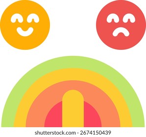 Encuesta de satisfacción Flat Icon Diseño de Vector
