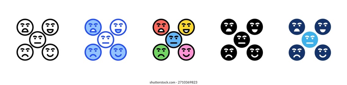 Satisfaction Survey Icon Collection With Multiple Styles