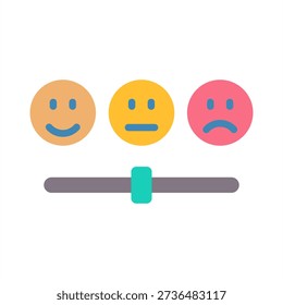 Satisfaction Survey Icon - Flat Color Icons For Human Resources Management