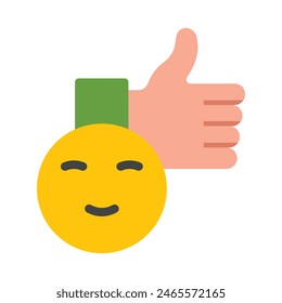 Satisfaction  Vector Flat Icon design