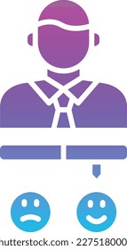 Satisfaction vector icon. Can be used for printing, mobile and web applications.