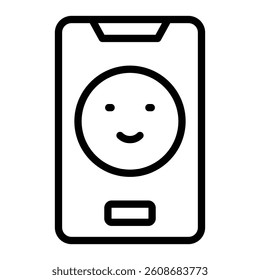 Satisfaction Vector Line Icon Design