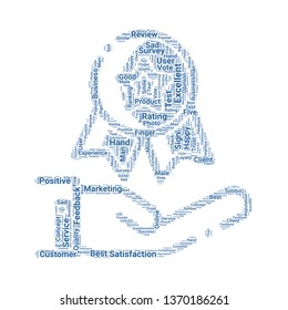 satisfaction word cloud. tag cloud about satisfaction