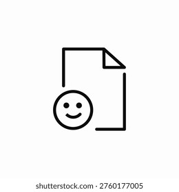 satisfactory document icon sign vector