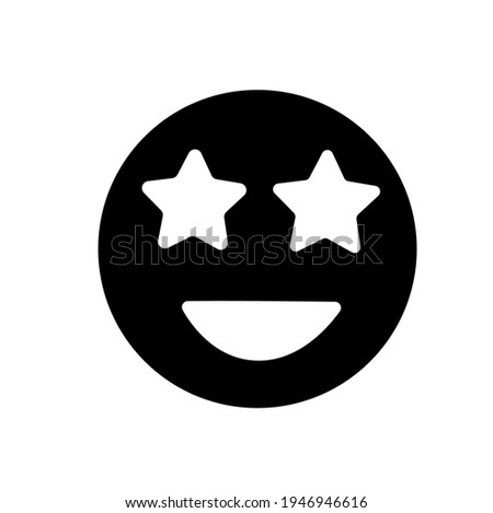Satisfied customer avatar. Outline vector icon. Facial expression. Grinning glyph. Emotional portrait. Cheerful person. Flat simple line design illustration.