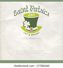 satisfied st patrick's day vector advertisement smiling english classical holiday texture formal vacation scene ceremony leaf mark green dancing aged classic 4 graphic graphical visible minute invite