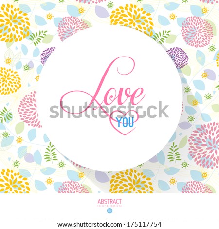 satisfied valentines day postcard with calligraphy and petal pattern color satisfied affection classical vegetation ritual background scene edge ceremonial trendy signs celebration lovely heart smilin